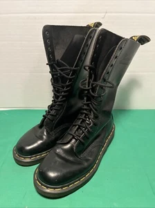 Dr. Doc Martens 1914 Black Toe Mid Calf Boots US Men 7 UK 6 - Picture 1 of 13