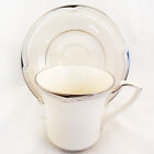 NORITAKE #7720 STERLING COVE Tea Cup & Saucer NEVER USED Made in Japan 