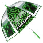 Parapluie cloche transparente verte Minecraft Creepers 19"