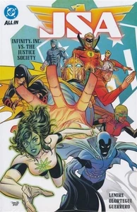JSA (2024) VOL #1 INFINITY INC VS THE JUSTICE SOCIETY COPERTINA RIGIDA DC Comics HC - Foto 1 di 1