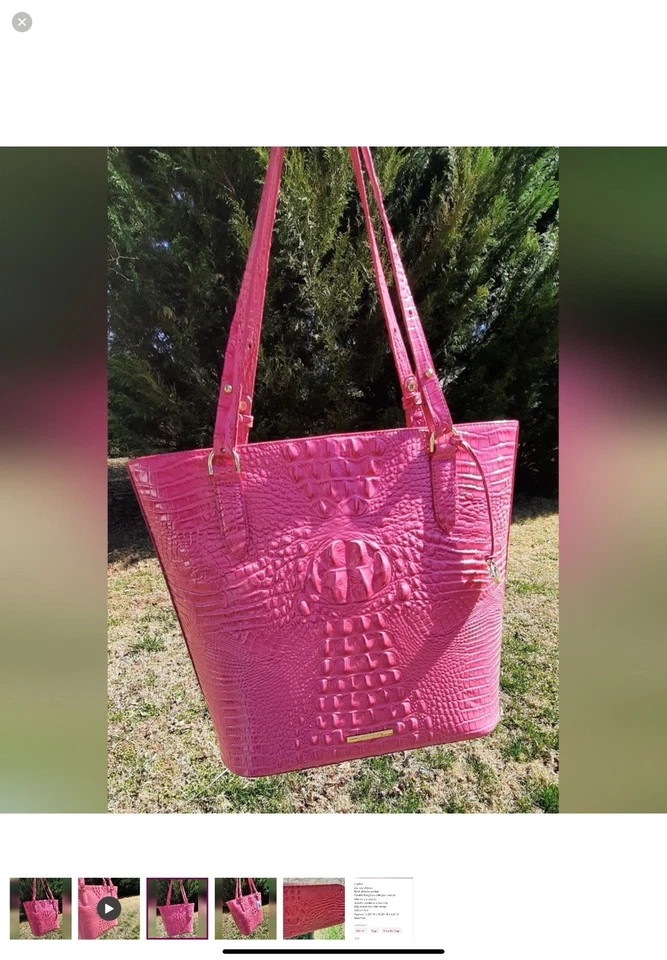 Brahmin Ezra Paradise rosa nuevo sin etiquetas Foto 1 de 4