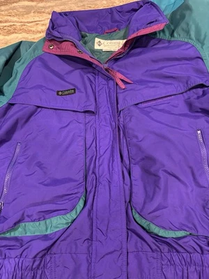 Chaqueta de esquí grande vintage Columbia Powder Keg para dama manga radial Foto 1 de 4