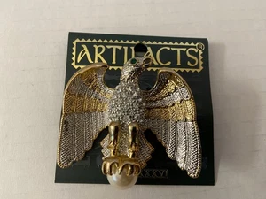 Vintage JJ Artifacts Jonette Brooch "American Eagle" Brooch Pin MCMLXXXVI New - Picture 1 of 1