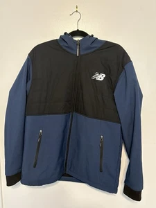 New Balance Men's Fleeced Lined Hooded Soft Shell Jacket Size L - Picture 1 of 7