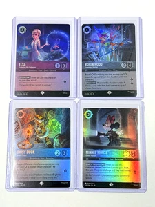 Disney Lorcana - Elsa #208/204 Epic Foil, Robin Hood #221/204 Epic e altri (4) - Foto 1 di 10