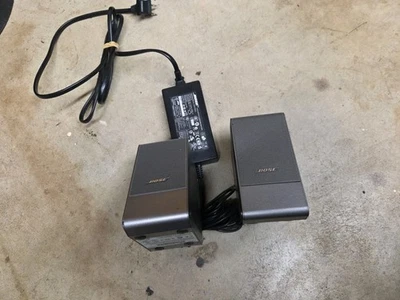 Bose MusicMonitor Computer Speakers Desktop PC Silver TESTED & WORKING free ship - Image 1 of 4