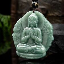 Natural Grade A Jade Jadeite Men Women Lucky Gift Buddha Demon Patronus Pendant