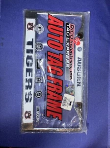 Auburn Tigers Chrome Metal License Plate Frame - RICO Industries - NCAA (E1) - Picture 1 of 2