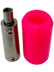 Tribal Jewelry® 25mm Edelstahl Silikon 1x Griff PINK - INKgrafiX® Studio Tattoo - Picture 1 of 5