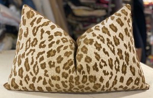 leopard bolster pillow