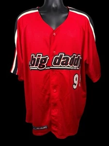 Camiseta deportiva vintage Big Daddy Gear 99 de skate holgada roja para hombre talla 4XL con botones - Imagen 1 de 9