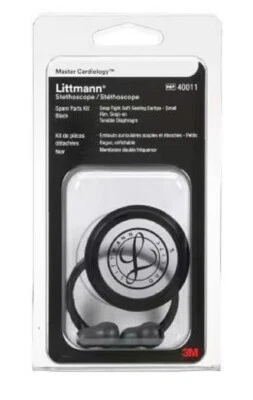 Littmann® Steth Spare Parts Kit, Master Cardiology-BLACK-40011-Medicos Club - Image 1 of 4