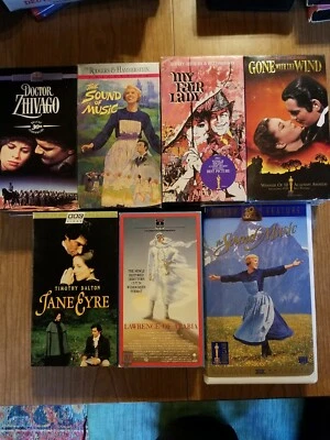 Vhs Lot Classics gone with the wind Lawrence of Arabia  my fair lady doctor zhiv - Image 1 of 4