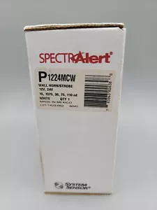 NUEVO Sistema Sensor P1224MCW SPECTR-Alerta Pared Bocina/Estroboscópica Blanco Alarma de Incendio - Imagen 1 de 5