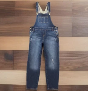 Torrid Overalls Bibs Jumpsuit Womens 16 Blue First At Fit Distressed Denim - Picture 1 of 14