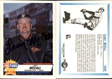 Larry McCall Signed 1993 Fleer ProCards #1044 Card Frederick Keys Auto AU