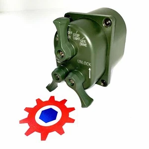 Switch , 24v Master Light (Green); Common ; 7368702 MS51113-1 5930-00-307-8856 - Picture 1 of 10