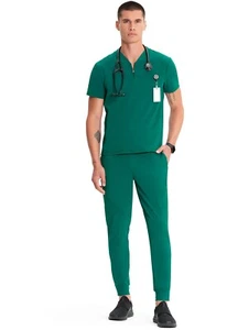 INFINITY GNR8 Men's Premium Activewear Partial Zip Top & Jogger Scrub Sets - Picture 1 of 66