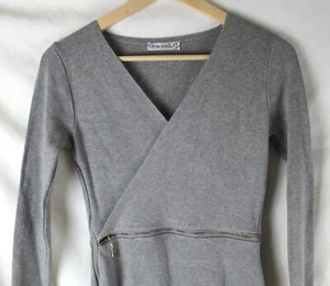 Max Beauty Grey Zipped dress  size XS - Picture 1 of 4