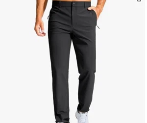 NEW G Gradual Mens Golf Pants Lightweight Zipper Pockets Gray NWT 32 x 32 - Picture 1 of 6