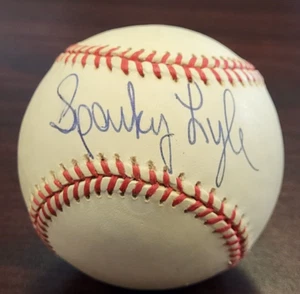 Sparky Lyle JSA Authenticated Autographed Gene Budig Baseball !!!!! - Picture 1 of 4