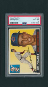1955 Topps Jim Pearce #170 PSA 4 VG-EX Cincinnati Redlegs NEWEST QR LABEL