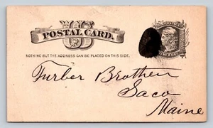 c1884 Liberty 1c US VICTORIAN Era Postal Card CHICAGO IL Communication - Picture 1 of 3