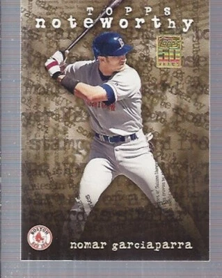 2001 Topps Noteworthy #TN9 Nomar Garciaparra Card - Image 1 of 2