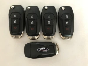 Lot 5 used OEM FORD F-SERIES FLIP KEY REMOTE FOB PC3T-15K601-HA N5F-A08TBLP MINT - Picture 1 of 5