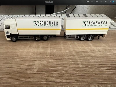 Herpa 1:87 DAF Schenker Eurocargo Buone Condizioni Senza OVP - Immagine 1 di 4