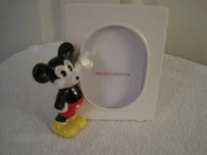 Disney Mickey White Oval Ceramic Frame - $26.95 - Picture 1 of 2