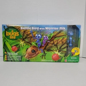 1998 VTG Disney Pixar A Bug's Life Battle Bird With Warrior Flik Figure NIB - Picture 1 of 14