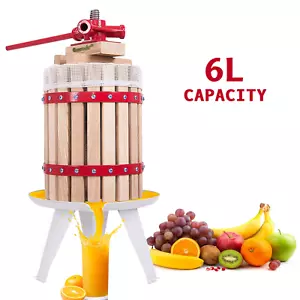 Fruit Press Wine Making Grape Cider Berry Orange Apple Juice 6 Litre - Picture 1 of 5