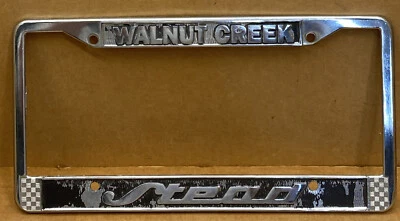 RARE “ MERCEDES-BENZ “MIKE STEAD ( WALNUT CREEK CA.) LICENSE PLATE FRAME-VINTAGE - Image 1 of 4