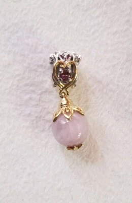 Colgante deslizante Gems En Vogue Michael Valitutti plata de ley Kunzita Charm Foto 1 de 4