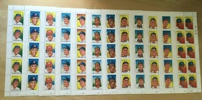 FULL SHEETS St. Vincent 1989 - SC# 1211-22 Baseball HOF - 12 Sheets of 10 - MNH - Image 1 of 2