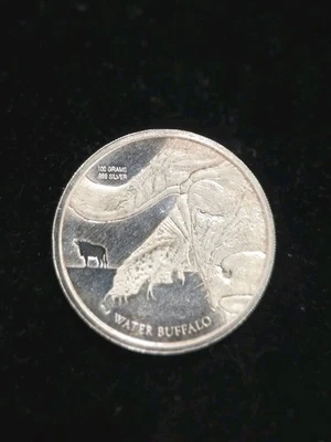 100g .999 FS 50 Francs 2017 Water Buffalo Republic of Congo Coin - Image 1 of 2