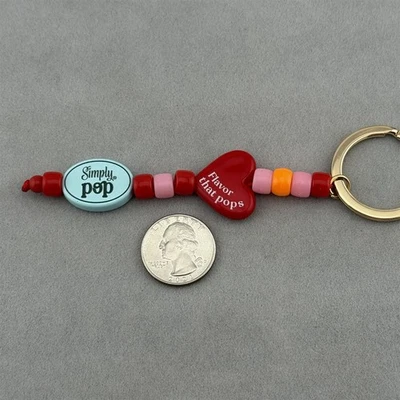 Coca Cola Coke Simply Pop Flavor That Pops Bead Charm Keychain Key Ring #60569 - Image 1 of 3
