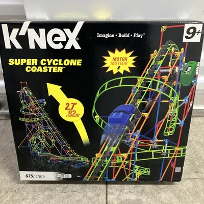 K'Nex Super Cyclone Coaster 675 Pieces NEW SEALED 2011 Knex Rollercoaster - Image 1 of 4