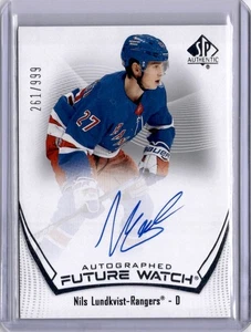 Nils Lundkvist Future Watch Auto /999 2021-22 Sp Authentic - Picture 1 of 2