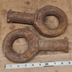 Manhole lift eye 7000 lb max load at 90° lift.  Set of 2 - Picture 1 of 3