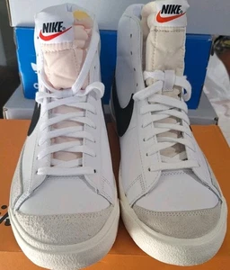 Nike Blazer Mid '77 CZ1055-100 Sneaker weiß schwarz Leder Gr. 12 Damen Gr. 10 Herren - Bild 1 von 8