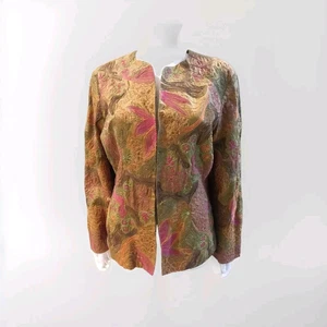 Chico's Sakko Blazer Gr. L oder 2 verziert Herbst bunt Karriere Freizeit - Bild 1 von 12