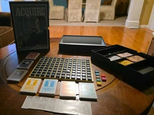 Vintage 1968 Acquire Board Game 3M Bookshelf Complete High Finance Stock Hotels - Picture 1 of 11