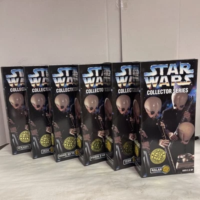 Star Wars Collector Series Cantina Band 12" Figuras 1997 Kenner Lote Juego de 4 Nuevo en Caja Foto 1 de 4