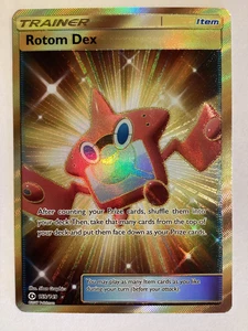 Pokémon Karte Rotom Dex 159/149 Sonne & Mond Base Set Secret Rare - Bild 1 von 8