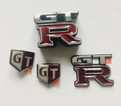 Juego de insignias emblema Nissan Skyline GT-R R34 genuino JDM OEM Foto 1 de 3