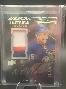 2019-20 Noah Dobson UD Black Lustrous RPA Rookie Auto Patch RC Autograph /125 - Picture 1 of 1