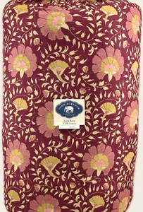 ROBSHAW AISHA BERRY KING QUILT 2 SHAMS SET MAUVE PINK BURGUNDY FLOWER ROSE GOLD - Picture 1 of 6