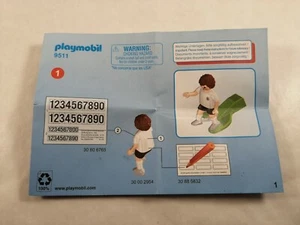 sympa notice de montage 9511 Playmobil ( plan , football ) 1 - Imagen 1 de 1